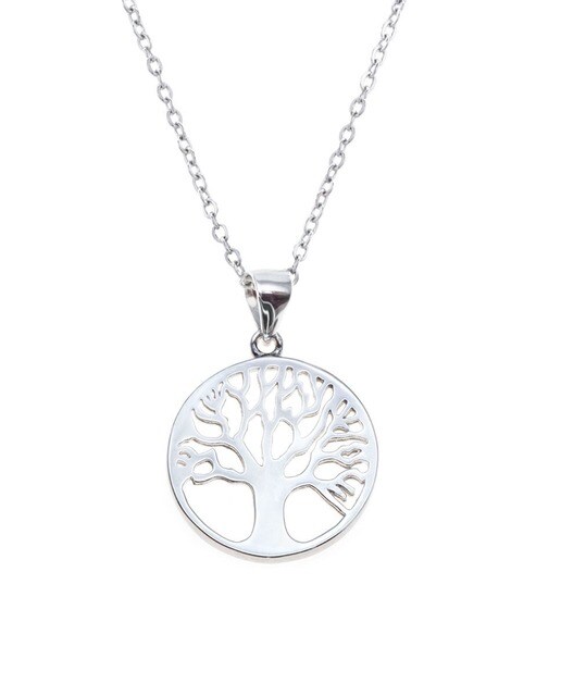 Colgante de plata de ley 925 bañada en rodio con árbol de la vida ·  OKsilver · El Corte Inglés