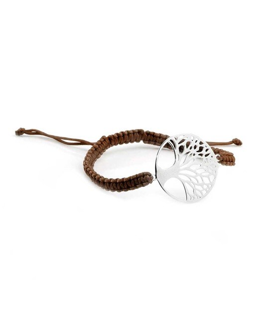 Pulsera de plata de ley 925 bañada en rodio con árbol de la vida · OKsilver  · El Corte Inglés