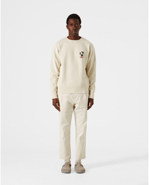 Sudadera de hombre en color beige de cuello redondo · Edmmond Studios · El  Corte Inglés