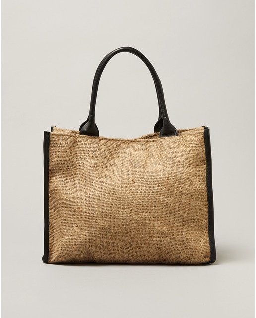 Bolso de hombro System Action grande de yute · System Action · El Corte  Inglés
