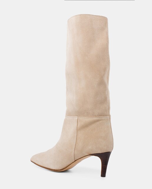 Botas de mujer en ante color natural · KMB · El Corte Inglés