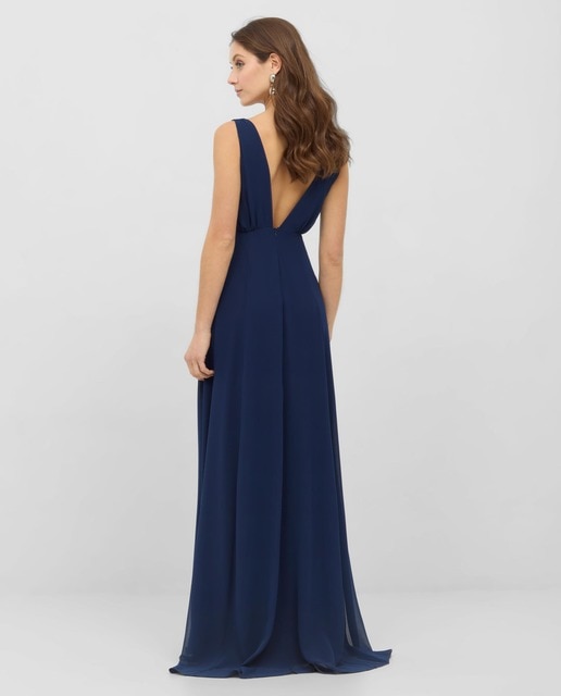 Vestido largo con escote en pico · Veneno en la piel · El Corte Inglés