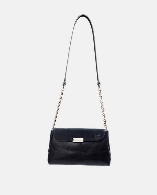 Bolso de hombro tipo clutch Bahban de piel en negro transformable a  bandolera · Bahban · El Corte Inglés