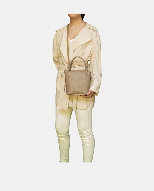 Bolso de mano Alea Spero fabricado en piel color topo · Alea Spero · El  Corte Inglés