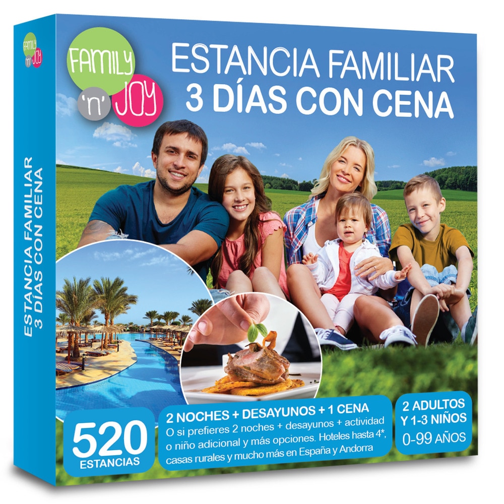 NJOY Experiences Caja Regalo Estancia familiar 3 días con cena 1