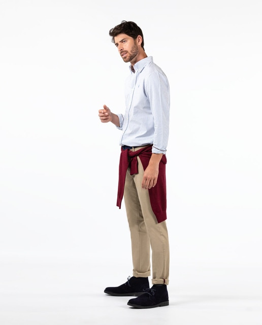 Chino de hombre regular en color beige · El Ganso · El Corte Inglés