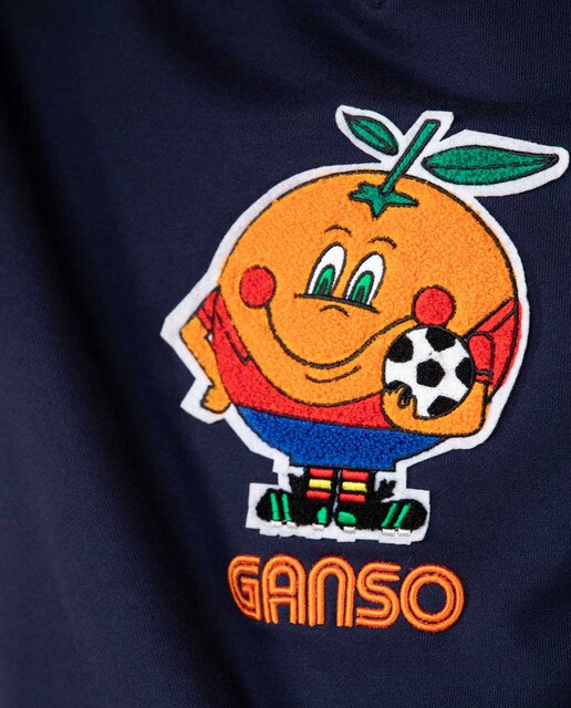 Sudadera de hombre Colección Naranjito en color azul marino con dibujo  bordado frontal · El Ganso · El Corte Inglés