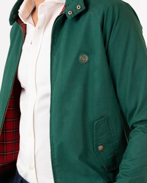 Cazadora de hombre con cremallera en color verde · El Ganso · El Corte  Inglés