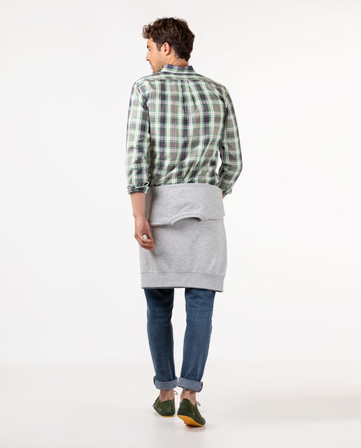 Camisa de hombre regular de cuadros en color verde · El Ganso · El Corte  Inglés