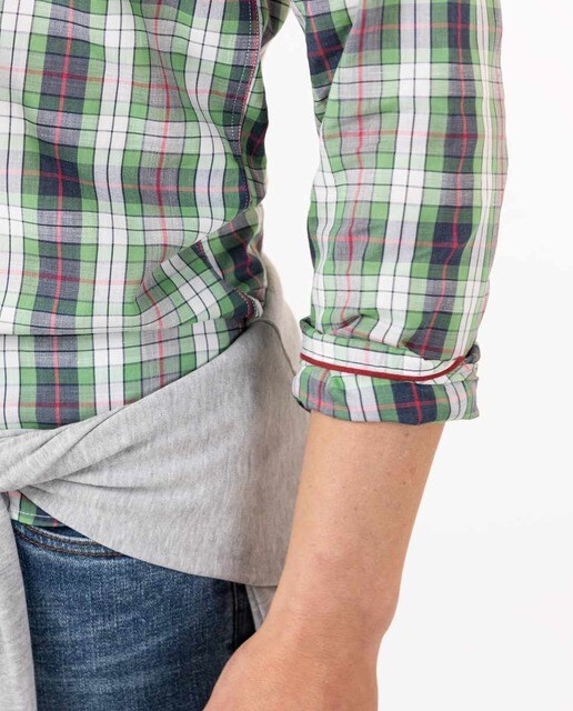 Camisa de hombre regular de cuadros en color verde · El Ganso · El Corte  Inglés