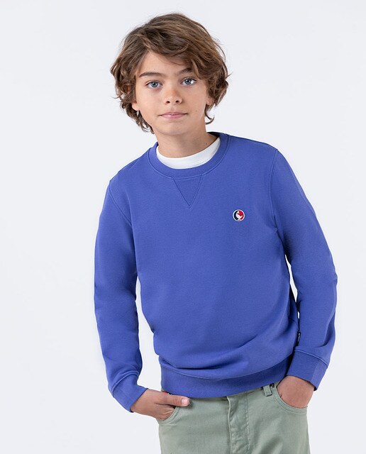 Sudadera de niño en color azul con cuello redondo · El Ganso · El Corte  Inglés
