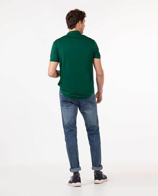 Polo de hombre en color verde de manga corta · El Ganso · El Corte Inglés