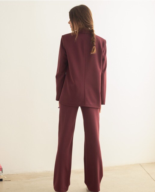Americana antelina granate | Bella EmMar -- Ropa y complementos para mujer