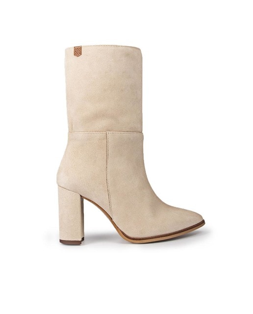 Botines Tacón Popa De Mujer Marrón bt10302 | Querol