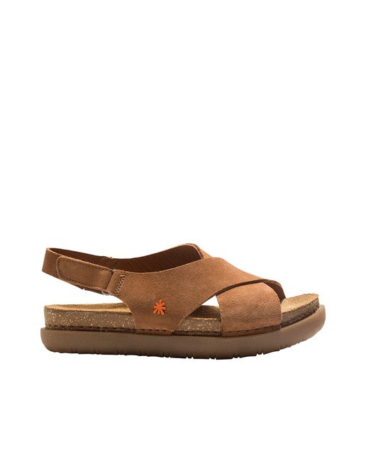 Sandalias planas de mujer de piel en color marrón · ART · El Corte Inglés
