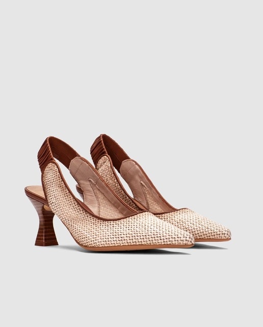 Zapatos de salón de mujer destalonados color camel · Hispanitas · El Corte  Inglés