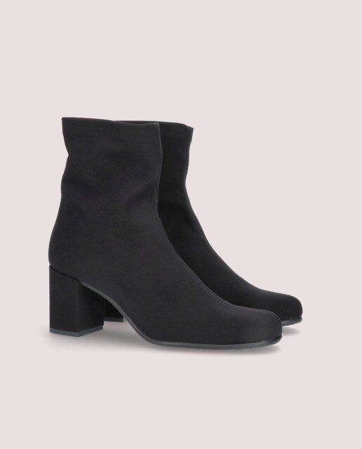 Botines de mujer en tela elástica negra · Mascaró · El Corte Inglés