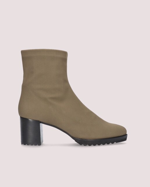 Botines de mujer en tela elástica color verde kaki · Mascaró · El Corte  Inglés