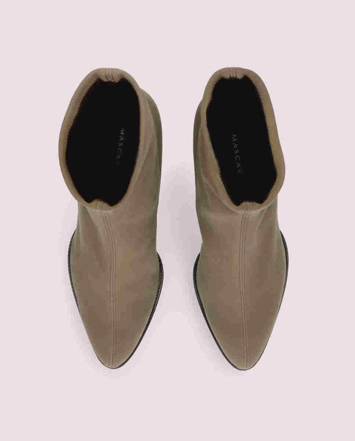 Botines de mujer en tela elástica color verde kaki · Mascaró · El Corte  Inglés