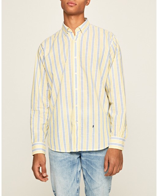 Camisa de algodón de hombre relaxed a rayas en color Camisas a rayas Pepe Jeans online | Comprar la colección en
