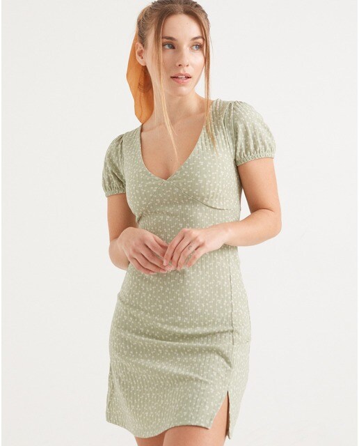 Vestido corto con estampado de flores · Inside · El Corte Inglés