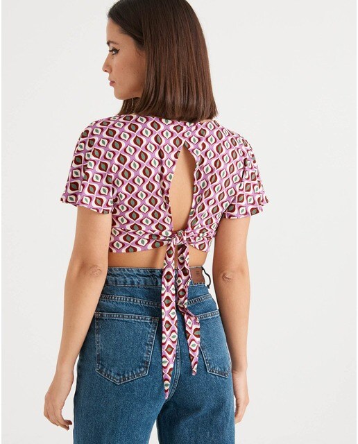 Top de mujer estampado de manga corta · Inside · El Corte Inglés