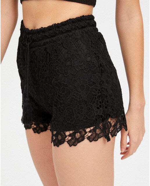Short de mujer de encaje con cintura elástica · Inside · El Corte Inglés
