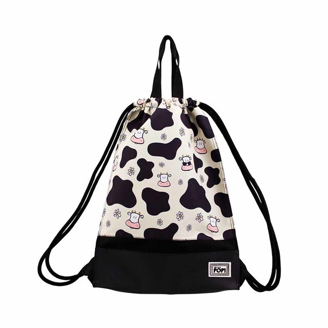 Mochila saco Storm Oh My Pop! Cow con asas en color beige · Oh My Pop · El Corte  Inglés