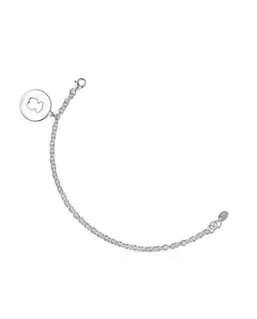 pulsera tous plata oso colgando