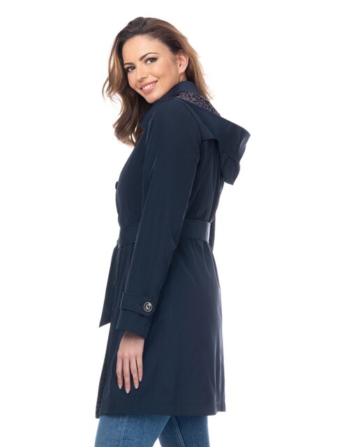 Gabardina de mujer con capucha desmontable y cinturón · FSH · El Corte  Inglés