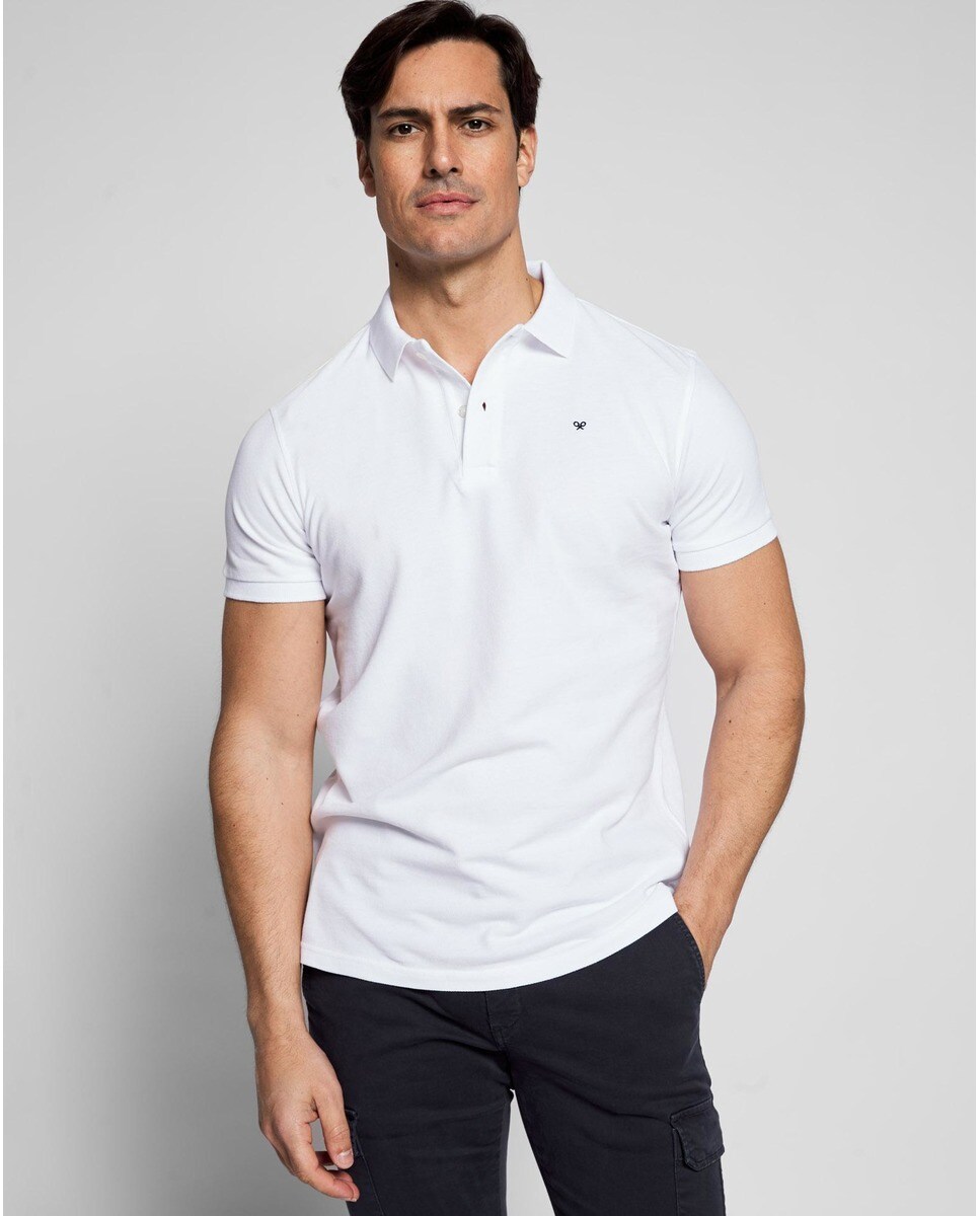 Polo de hombre en color blanco de manga corta · Silbon · El Corte Inglés