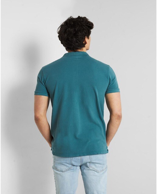 Polo de hombre en color petróleo de manga corta · Silbon · El Corte Inglés