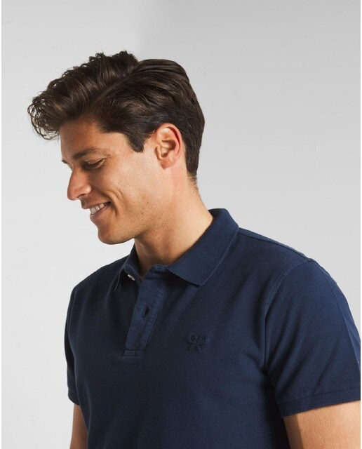 Polo de hombre en color azul marino de manga corta · Silbon · El Corte  Inglés