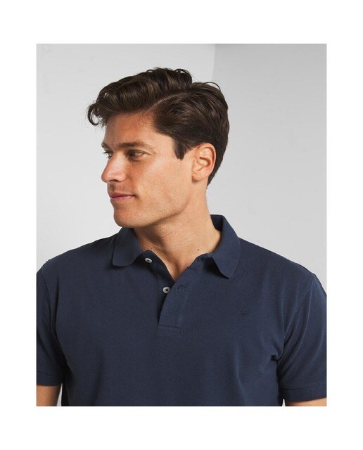 Polo de hombre en color azul marino de manga corta · Silbon · El Corte  Inglés