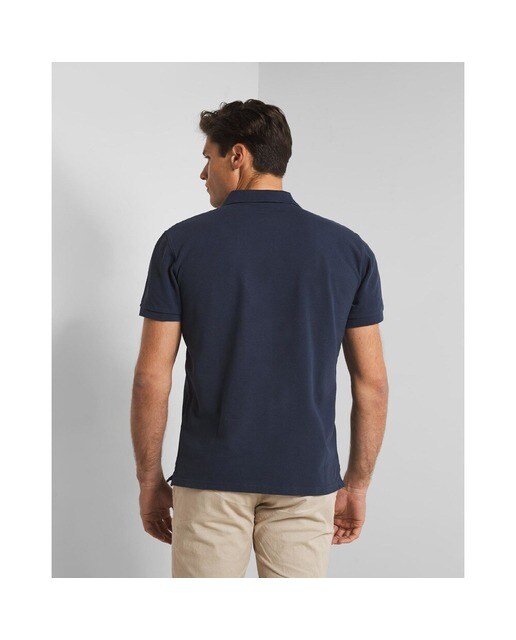 Polo de hombre en color azul marino de manga corta · Silbon · El Corte  Inglés