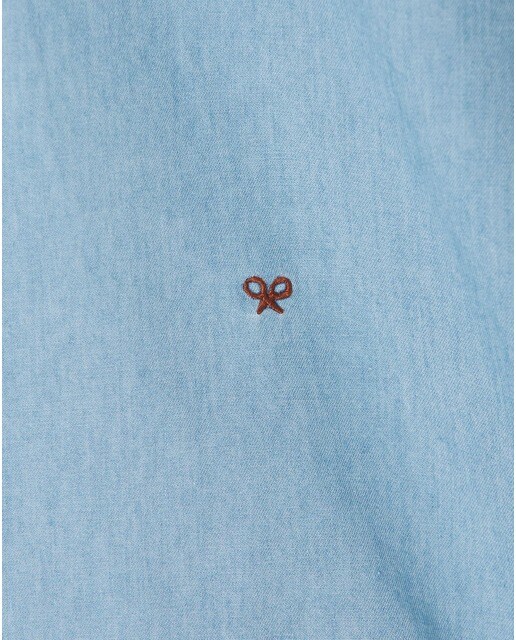 Camisa polera de hombre slim lisa en azul medio · Silbon · El Corte Inglés