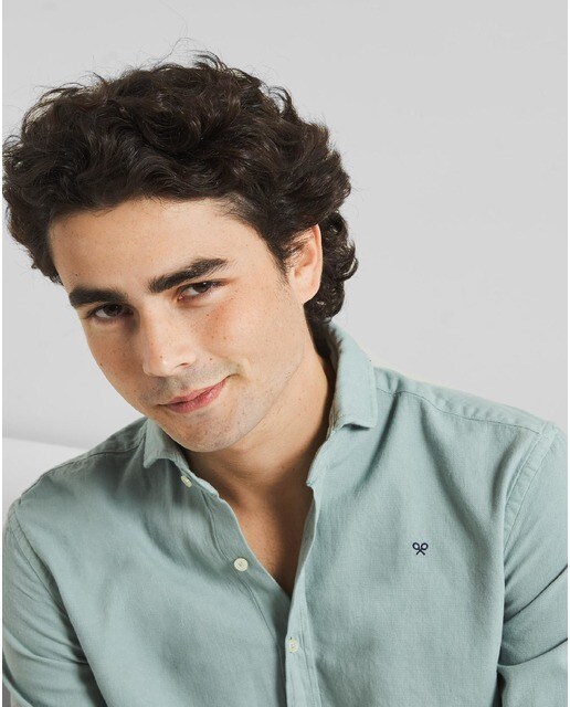 Camisa de hombre slim lisa en color azul · Silbon · El Corte Inglés