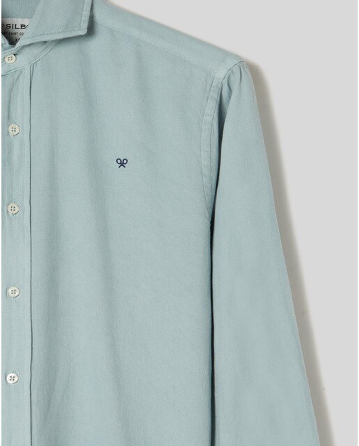 Camisa de hombre slim lisa en color azul · Silbon · El Corte Inglés