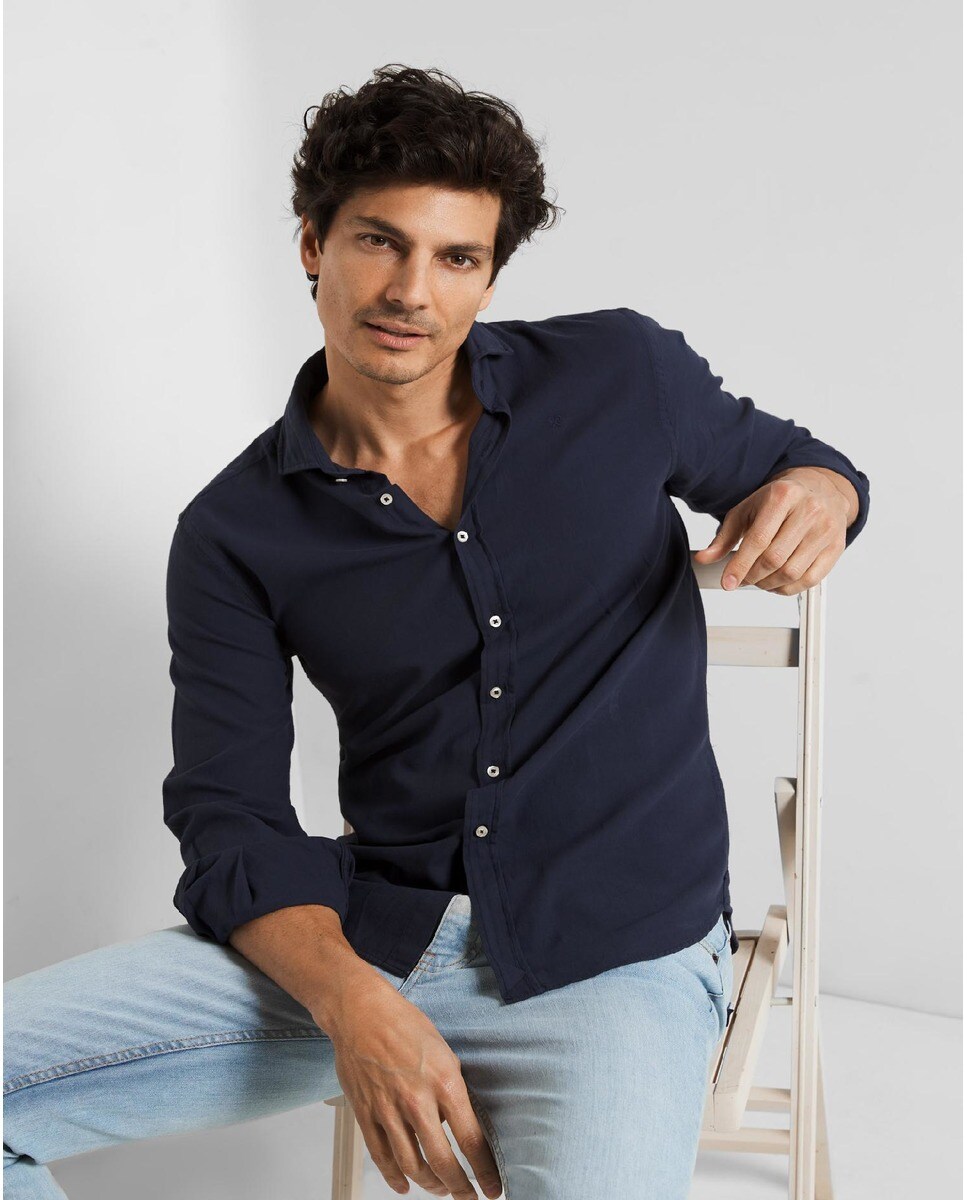Compra Camisa sport clasica raya amarilla en SILBON