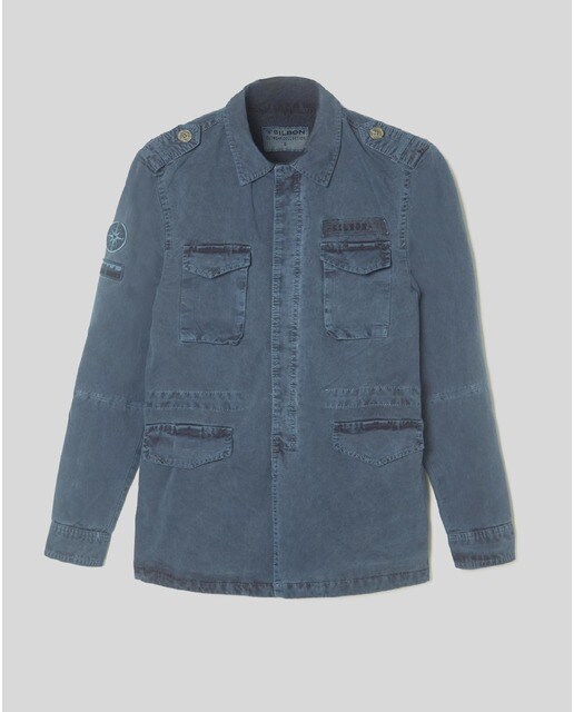 Chaqueta de hombre militar en color azul marino · Silbon · El Corte Inglés