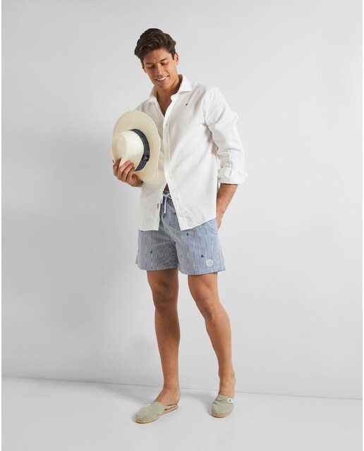 Bañador bermuda de hombre con color azul · Silbon · El Corte Inglés