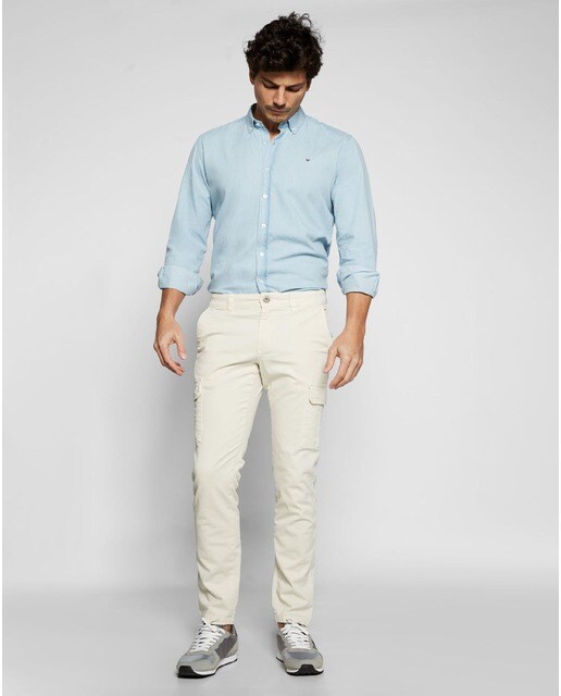 SILBON - PANTALON - 46 Color Blanco Tamaño 46