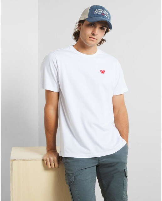 Camiseta de hombre en color blanco de manga corta · Silbon · El Corte Inglés