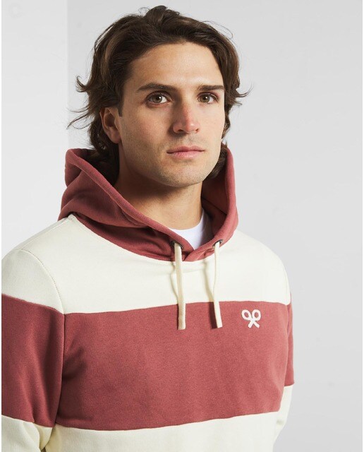 Sudadera de hombre en burdeos con capucha · Silbon · El Corte Inglés