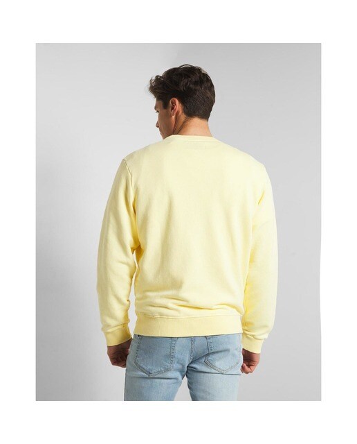 Sudadera de hombre en color amarillo con cuello redondo · Silbon · El Corte  Inglés