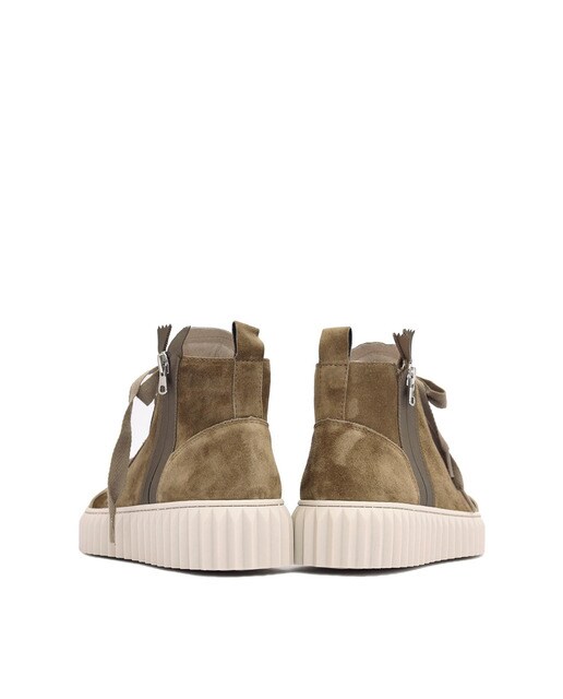 VVNN Botín casual plataforma de mujer BUO 2CD-1471 KAKI