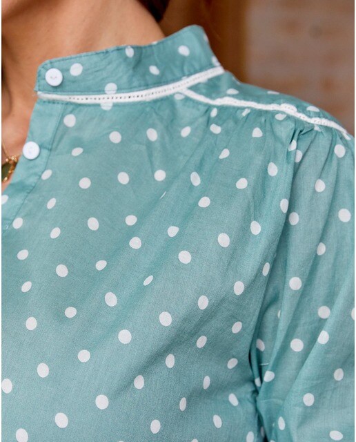 Blusa de mujer de lunares y manga corta · Polin et Moi · El Corte Inglés