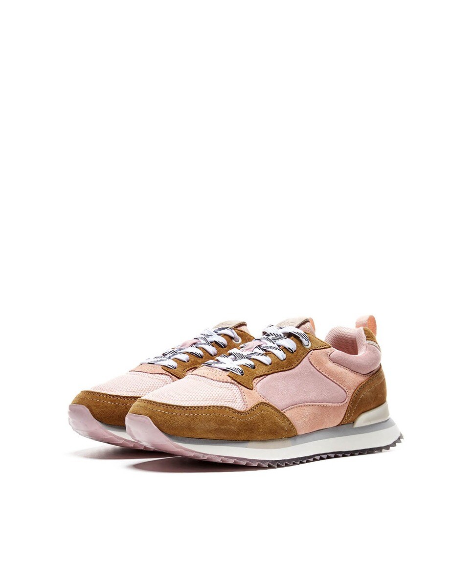 Zapatillas deportivas de mujer Hoff de piel en tonos rosas y marrón con