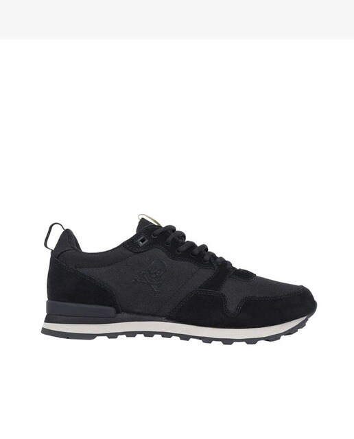 Zapatillas deportivas de hombre con cordones en color negro · Scalpers · El  Corte Inglés