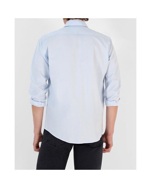 Camisa de hombre regular lisa de manga larga · Scalpers · El Corte Inglés